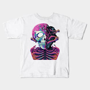 Melting skull Kids T-Shirt